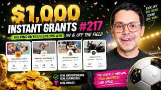 $1,000 Instant Grants #217 World Cup Kickoff Edition