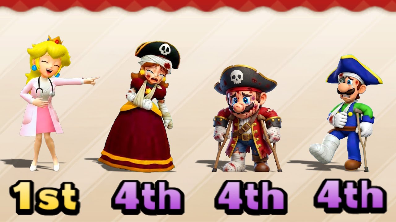 【マリオパーティ100ミニゲームコレクション】ピーチ VS デイジー VS マリオ VS ルイージの白熱バトル！4K UHD (2160P)