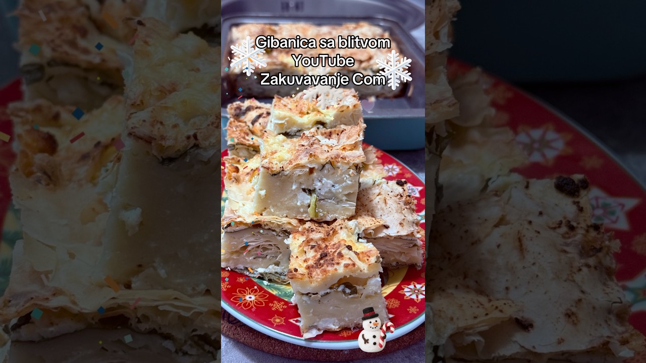 Gibanica gužvara + blitva i praziluk, Cheese pie with Swiss chard 