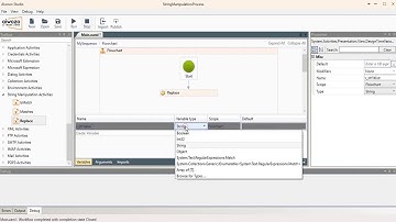 AIwozo Activities for String Manipulation: "Matches" & "Replace"