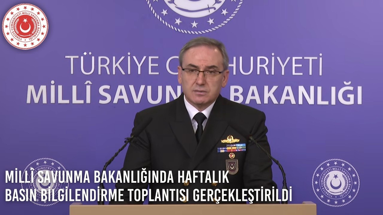 Millî Savunma Bakanlığında Haftalık Basın Bilgilendirme Toplantısı Gerçekleştirildi