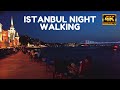   istanbul night walking in kuleli with bosphorus view  l  uskudar october 2021