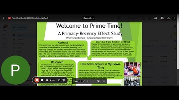 Welcome To Prime-Time:  A Primacy Recency Effect Study
