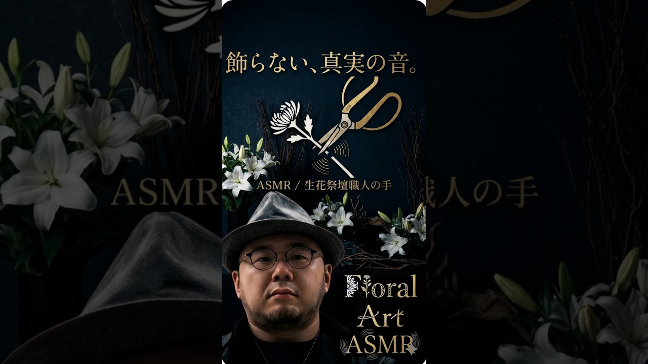 【ASMR】BGMなし。生花祭壇職人の飾らない「真実の音」 #生花祭壇 #職人技