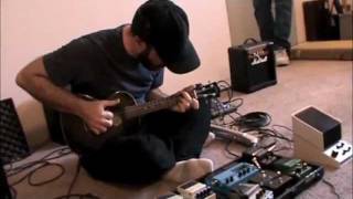 James Bess at Apartment Music #12 -- ukulele & electronics noise improvisation