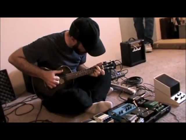James Bess at Apartment Music #12 -- ukulele & electronics noise improvisation