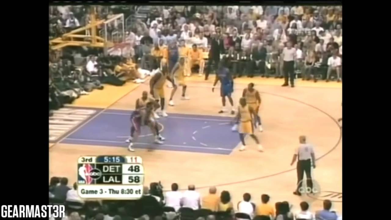 2004 Nba Finals Detroit Vs Los Angeles Game 2 Best Plays Youtube