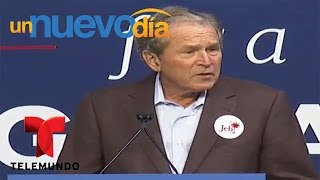 George W. Bush ayuda la campaña presidencial de su hermano, Jeb | Un Nuevo Día | Telemundo