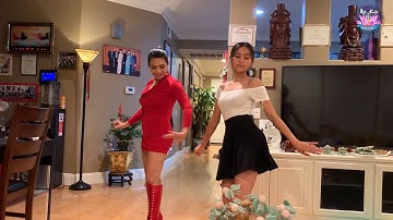 Con Gái Ngọc Huyền Bé Hà Tiên Dạy Mẹ Nhảy Siêu Dễ Thương