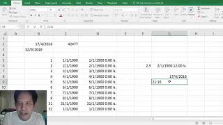 การทำงานเกี่ยวกับวันที่และเวลาใน Excel