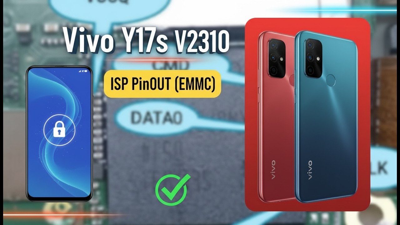 Vivo Y17s V2310 ISP PinOUT (EMMC) | Vivo Y17s Hardware Flashing Guide ...
