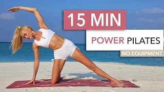 15 MIN POWER PILATES - this is a proper workout, my personal favorite / floor only, knee friendly