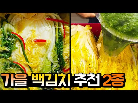김장철에 꼭 담가야 할 꿀~백김치 2종❤️