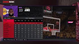 NBA 2k24 basketball NBA Finals New York Knicks vs Los Angeles Lakers Round 4 Game 2 May 26th 2024