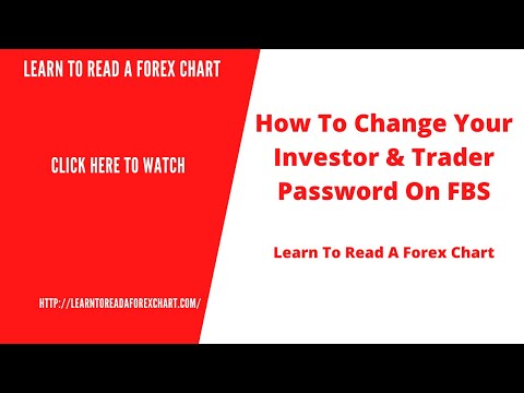 How To Change Your Investor & Trader Password On FBS | The Best Forex EA Bot