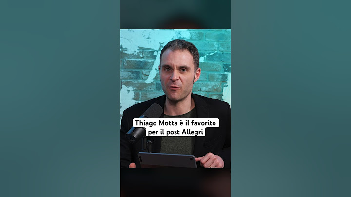 Thiago Motta è il favorito per allenare la Juventus il prossimo anno