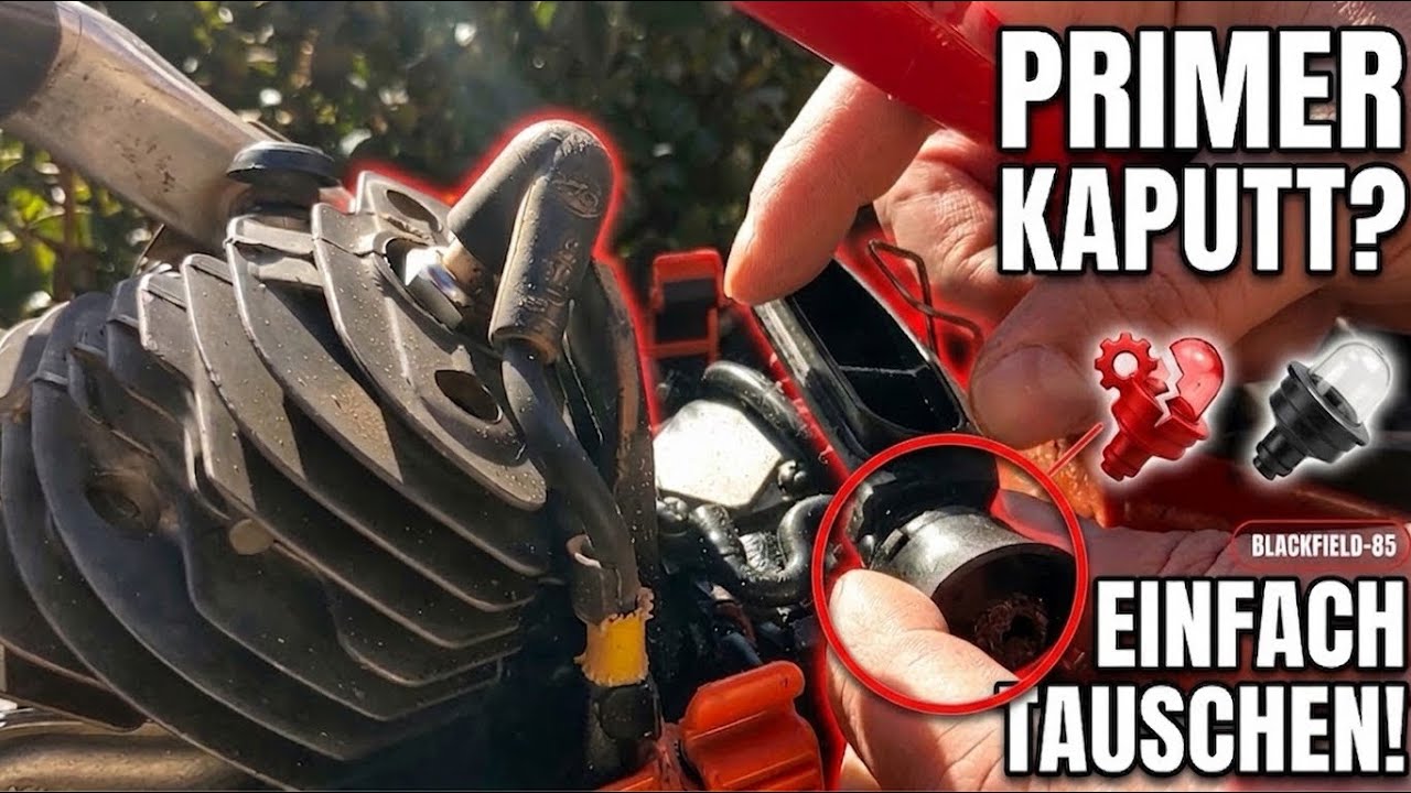HURI Primer Knopf / Vergaser-Pumpe – 2 Stück, Ersatz Für Husqvarna, McCulloch, Ryobi, Dolmar U.a. Motorsägen & Motor-Sensen