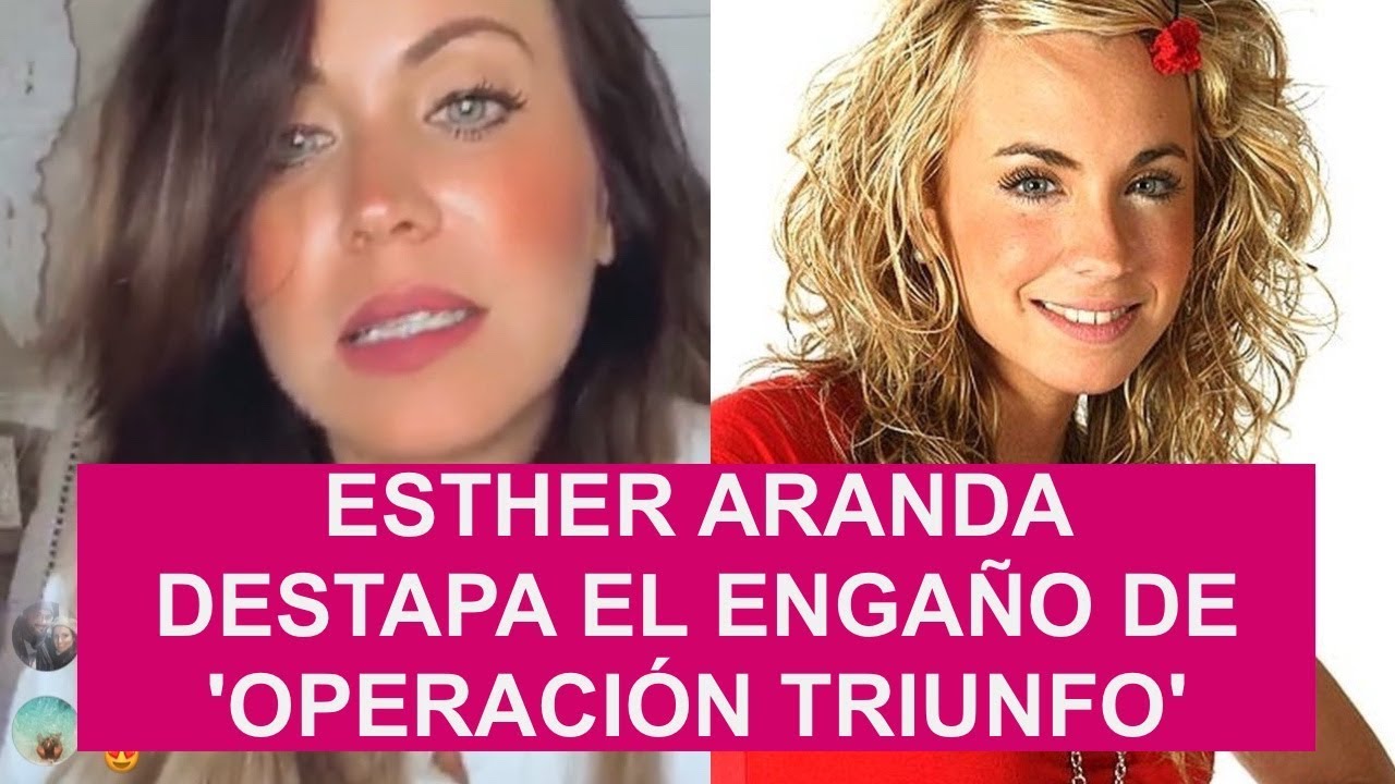 ESTHER ARANDA DESTAPA EL ENGAÑO DE 'OT': 
