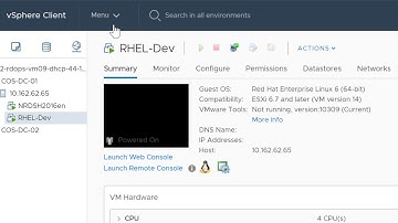 Productivity Enhancements in the vSphere Client