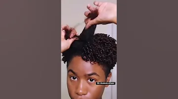 Finger Coiling Routine on Type4 Natural Hair using Kera Care🤍 - IG: @gabriellejanay