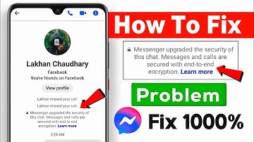 How To Remove Messenger Upgraded The Security Of This Chat❗Messenger Upgraded The Security Of This