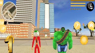 Amazing Joker Stickman Rope Hero Game - Stickman Rope Hero Gangstar City #1 - Android Gameplay screenshot 3