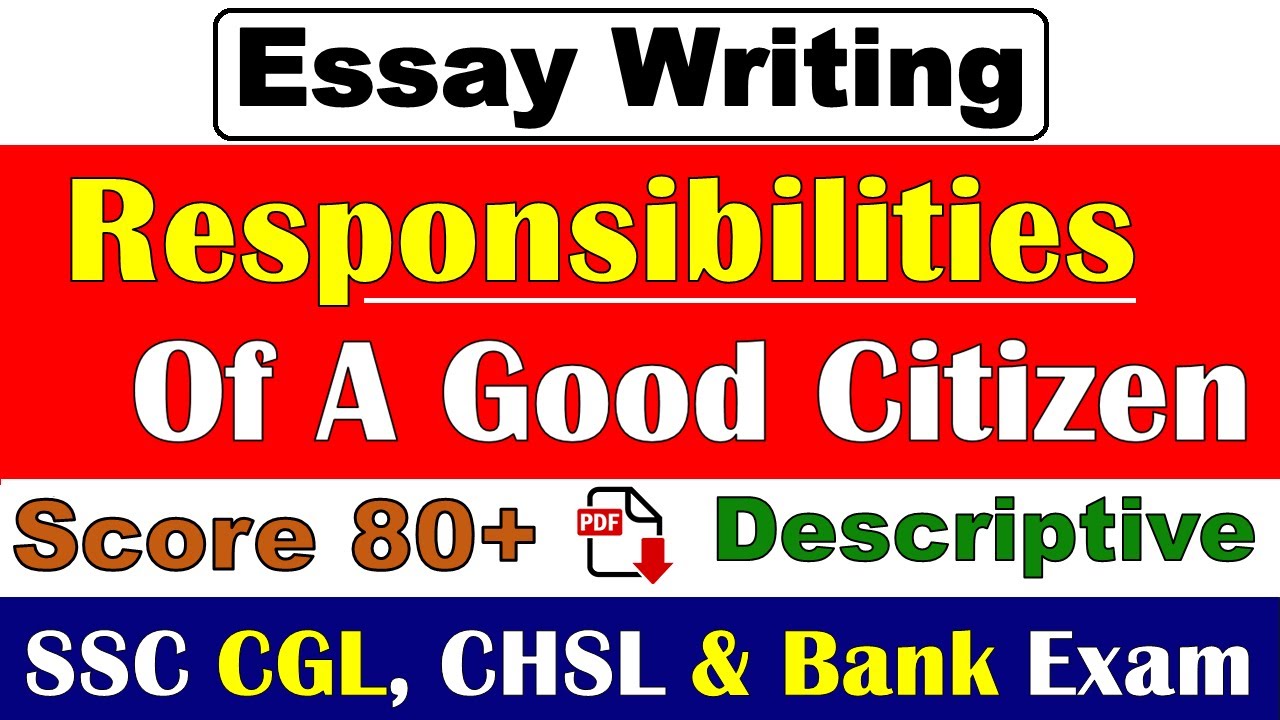 responsibilities of good citizen essay