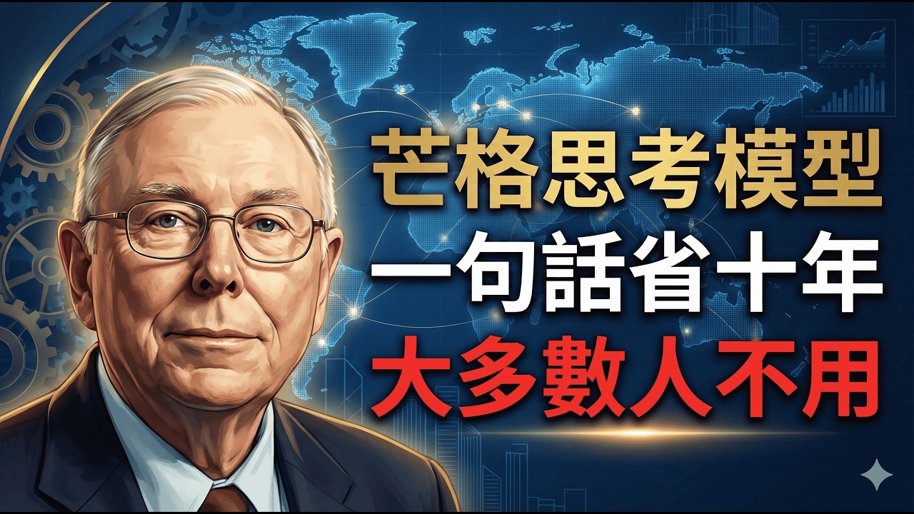 一句話就能幫你省下十年：芒格的思考模型，大多數人從未真正使用過。