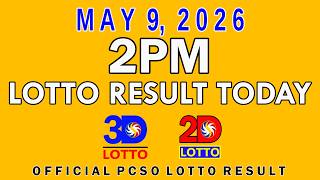 2pm Lotto Result Today May 9 2026 Swertres 3D Lotto Ez2 2D Lotto PCSO