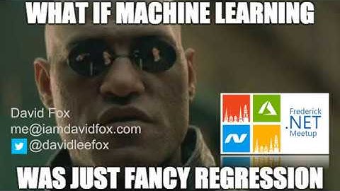 Introduction to ML.NET - Disclaimer: not a data scientist