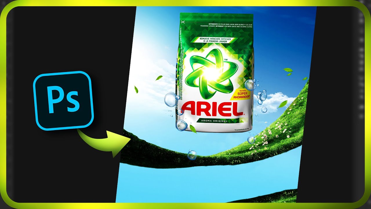 Ariel Detergent Post Design | Photoshop