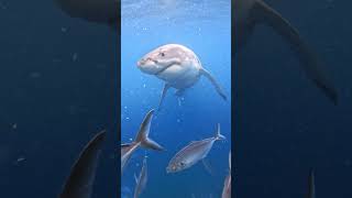 Gopro | Face-To-Face With A Great White Shark 🎬 Alex Kydd #Shorts