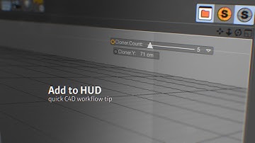 Cinema4D Quick Tip: Add to Hud