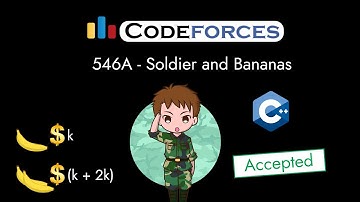 Codeforces 546A - Soldier and Bananas | Detailed C++ Solution | TheCoDeveloper