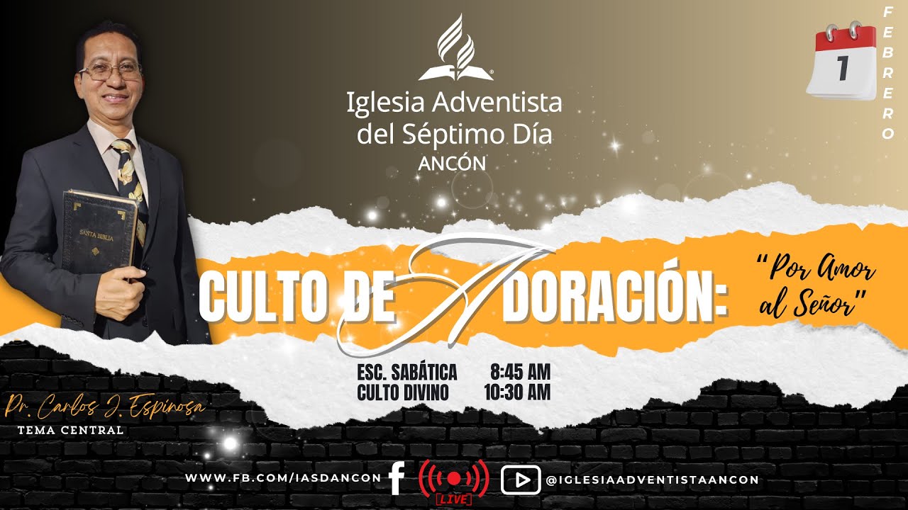 Culto de Adoración -EN VIVO- Sábado 1 de febrero de 2025 - YouTube