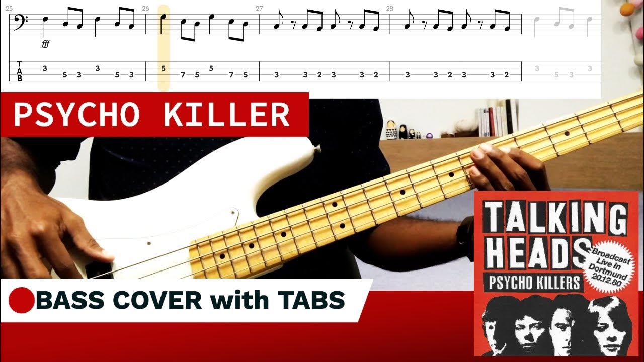 Psycho Killer Talking Heads (BASS COVER + TABS) YouTube Psycho Killer Talking Heads (BASS COVER + TABS) YouTube