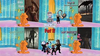 Garfield Answers The Door To Random Strangers 17 Tall Vampire Lady Day 18 Siren Head Megahorn