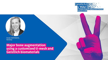 Major bone augmentation using a customized Ti-mesh and Geistlich Biomaterials by Amely Hartmann
