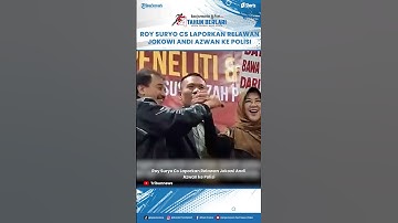 Roy Suryo Cs Laporkan Relawan Jokowi Andi Azwan ke Polisi, Mikhael Sinaga Dituduh Wartawan Gadungan