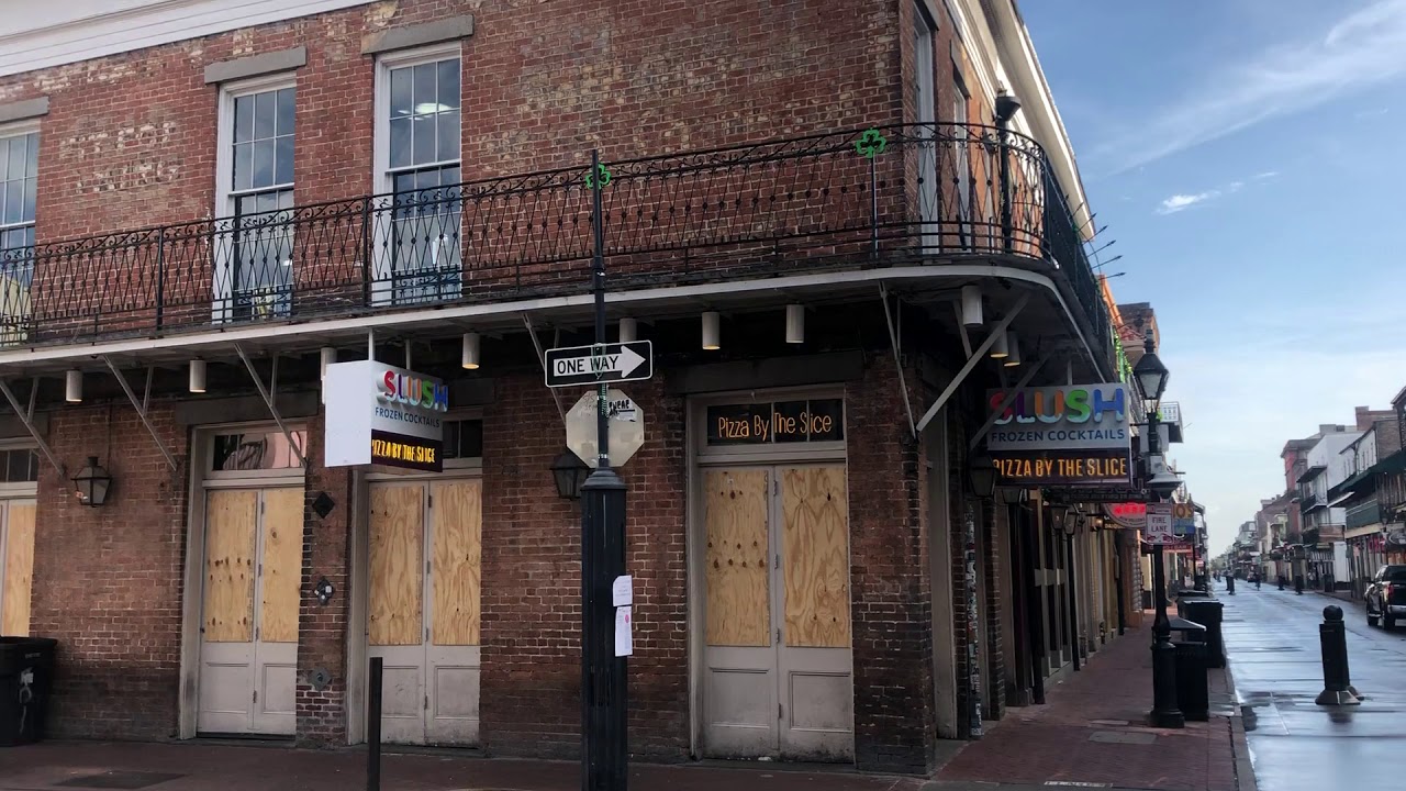 Bourbon Street in New Orleans during COVID-19