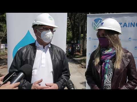Malena Galmarini recorrió una obra que beneficiará a 6.000 vecinos y vecinas de Ituzaingó