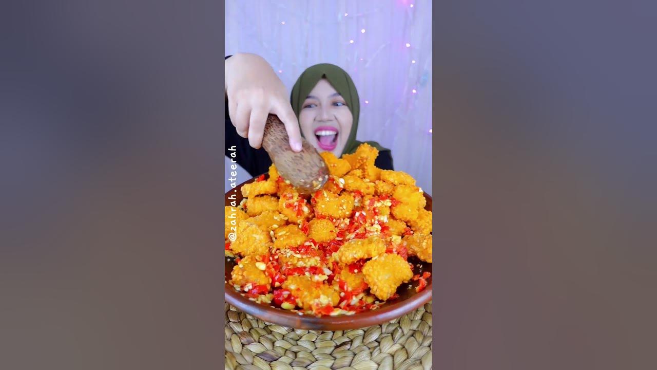 asmr nugget geprek 50 cabe