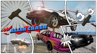 Monster Truck Police Car Speed Jump Compilation | BeamNG.drive #monstertruck #allincrash