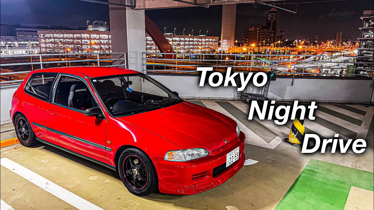 【POV】Tokyo Night Drive「Haneda Airport」 ┃ CIVIC EG6 