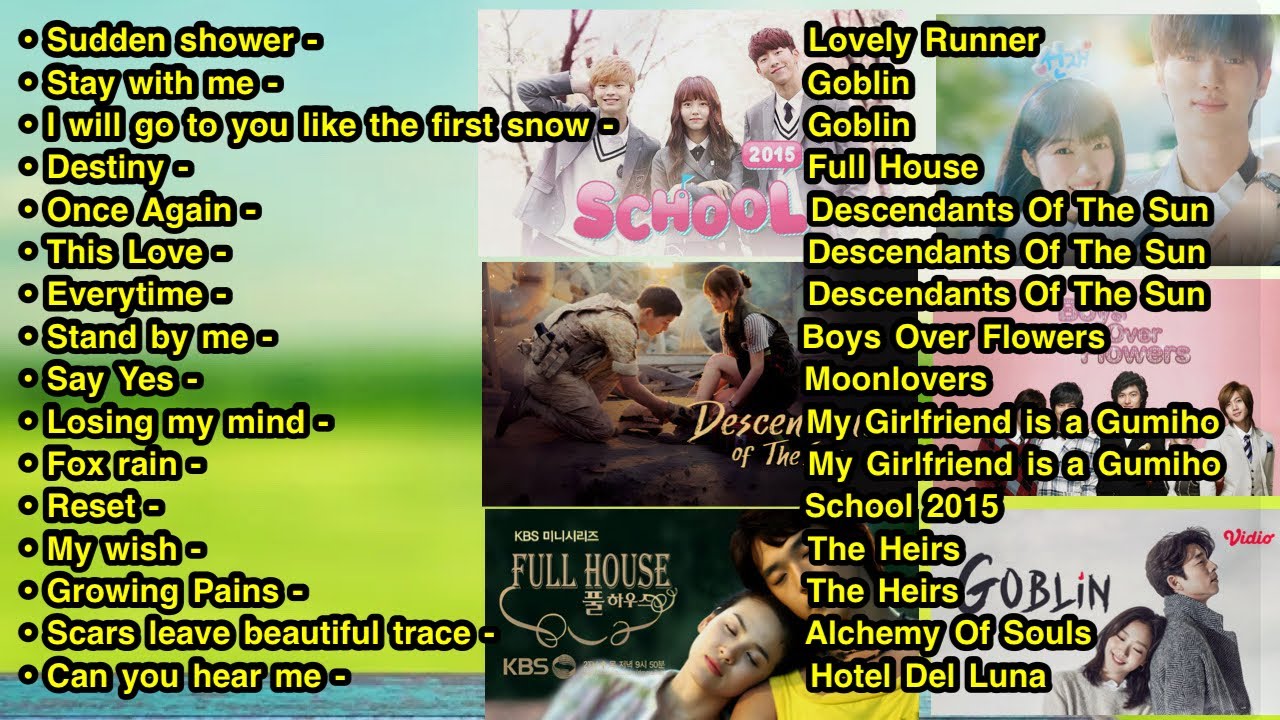Kumpulan OST Drakor Tersedih | Lagu Drama Korea Jadul Nostalgia