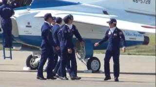 ブルーインパルス 三沢基地航空祭 ウォークバック 20110904