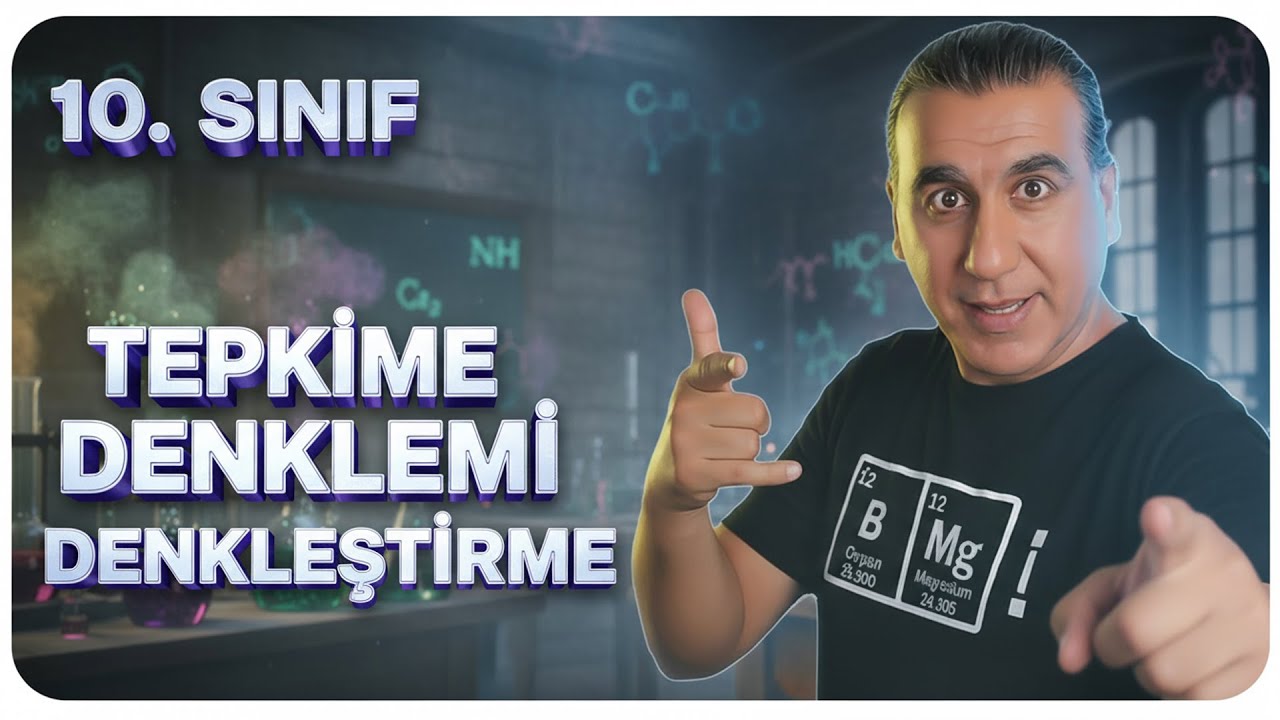 10. Sınıf Kimya Tepkime Denklemi Denkleştirme En Ayrıntılı Anlatım ( Canlı Yayın )