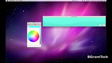 How To Change The Color Of The Application Dock (MAC)