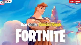 🔴LIVE! - NEW FORTNITE X DISNEY'S HERCULES is here | Code SinisterSingh #fortnite #stream #shorts