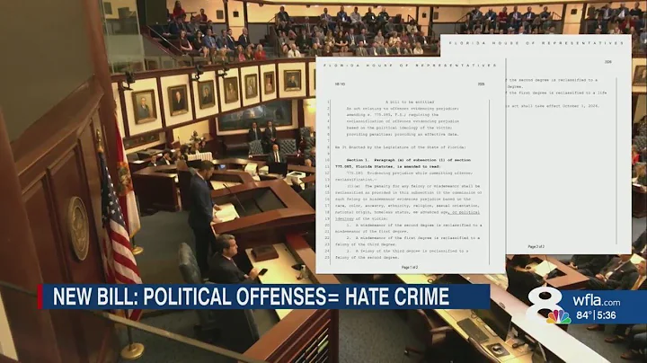 Florida bill aims to add political views to hate crime laws